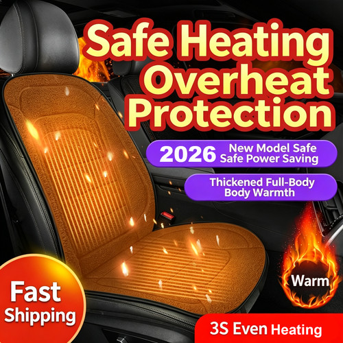 Borg fleece heated car - fleece, seat